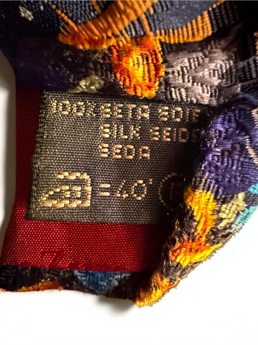 Ermenegildo Zegna Floral Silk Tie Blue Yellow